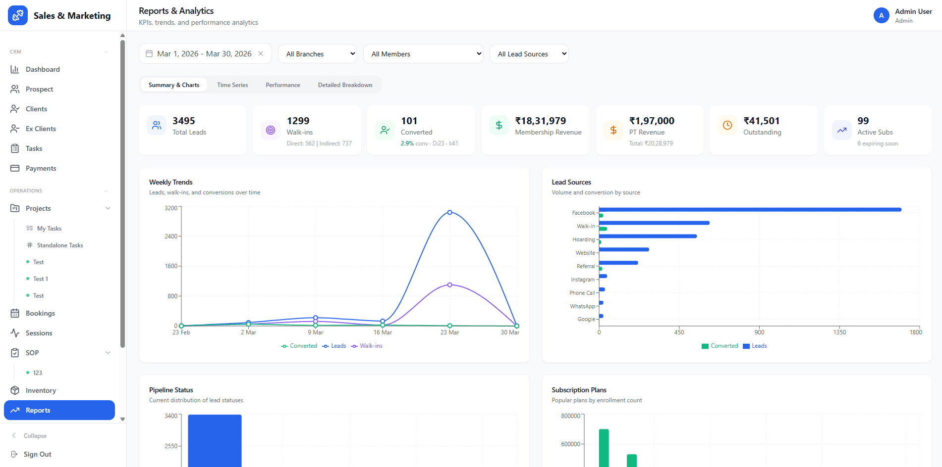 GymOps Suite screenshot 1