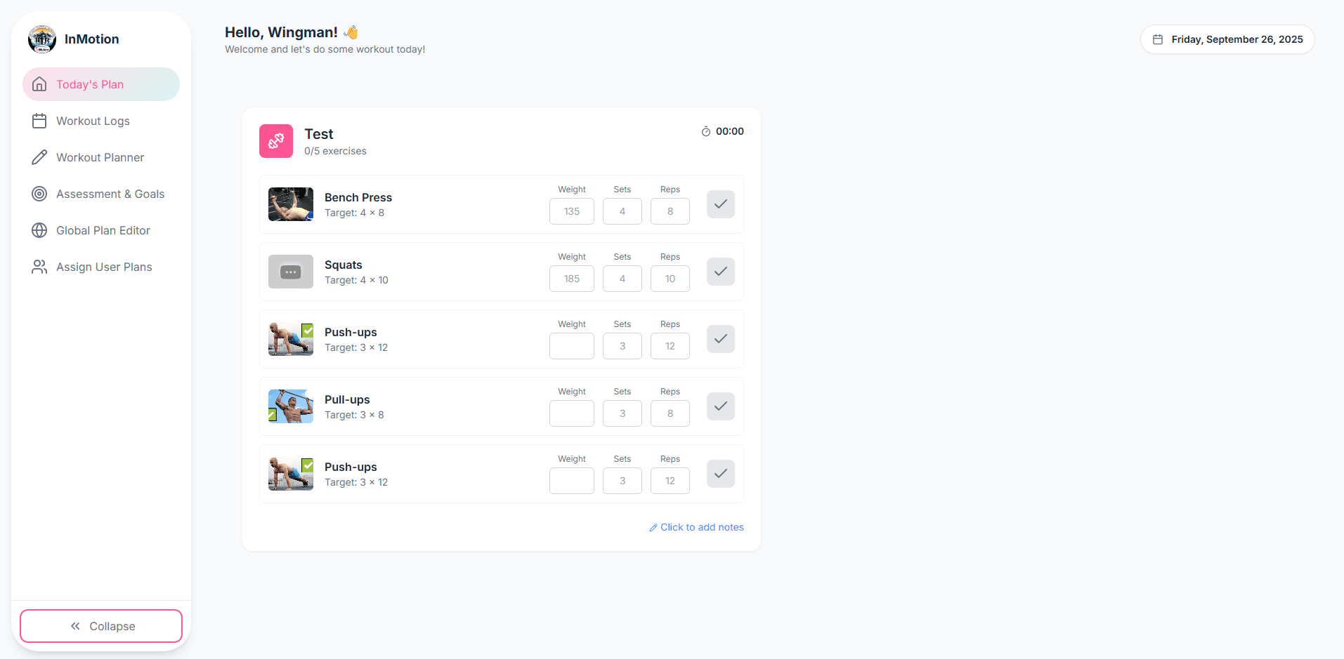 UiMotion Dashboard screenshot 1